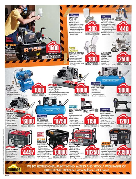 Builders Warehouse 14 June - 7 August 2016. All the Tools You Want!