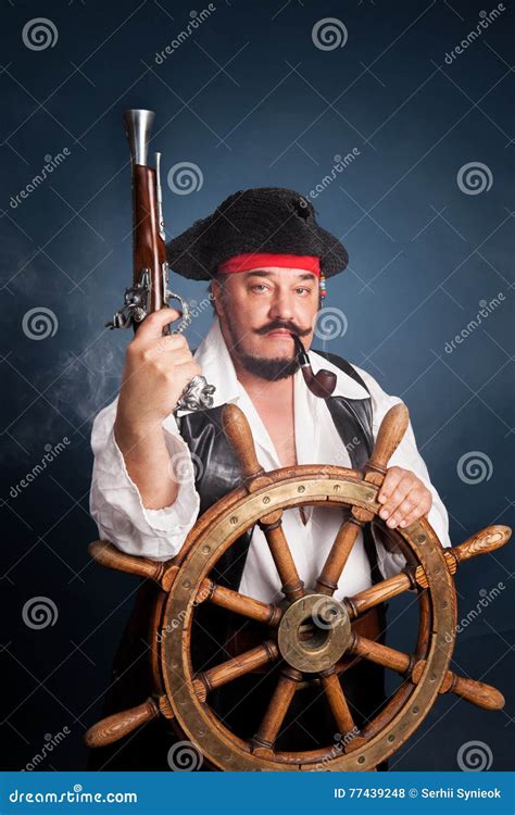 A Man Dressed As A Pirate Stock Photo Image Of Costume