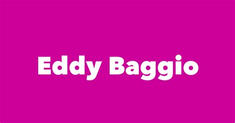 Eddy Baggio Spouse Children Birthday And More