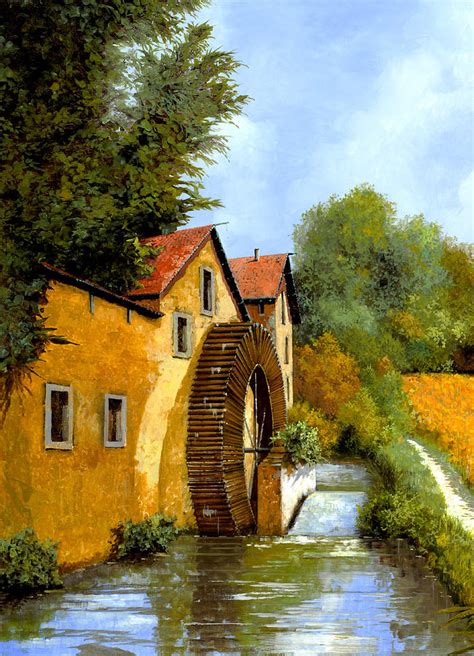 Il Mulino Ad Acqua Painting By Guido Borelli Pixels