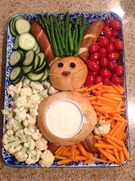 My Easter Bunny Veggie Tray Holiday Recipes Cooking Recipes Food