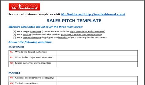 Sales Pitch Ideas Examples And Forms