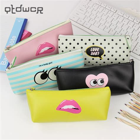 Lol surprise in pencil cases. 1PC Fashion Modern Girl Pencil Case for Girls Cute PU ...