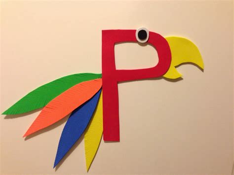 Pin It Make It Animal Alphabet Letter P Parrot Letter A Crafts