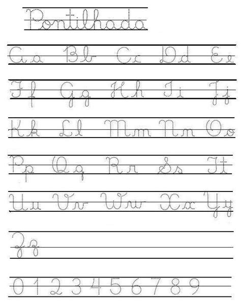 Abecedario Caligrafia Cursiva Para Imprimir Teaching Cursive