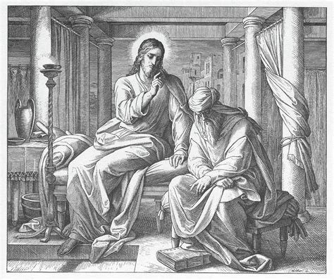 Jesus And Nicodemus Gospel Of John Painting By New Digital Museum