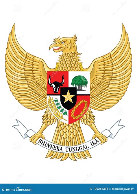 National Emblem Of Indonesia Stock Vector Illustration Of Islands