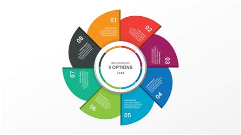Free Colorful Circle Infographic With Steps For Ppt Template And Google Slides Ciloart