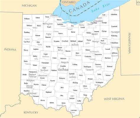 Ohio Zip Codes Map List Counties And Cities Images And Photos Finder