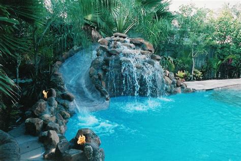 Sample Pools With Waterfalls For Small Space Home Decorating Ideas