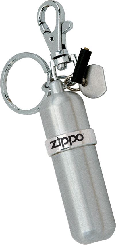 Zippo Aluminum Fuel Canister Keychain W Flint Screw Toolholder 11029