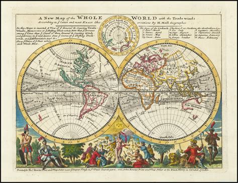 A New Map Of The Whole World With The Tradewinds According To The