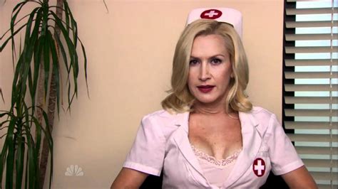 Angela Kinsey Sexy Nurse Outfit From The Offices Halloween Costume