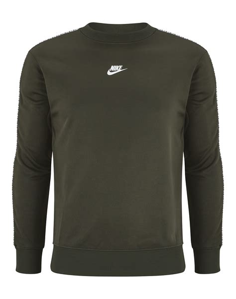 Nike Mens Repeat Crew Neck Sweatshirt Green Life Style Sports Ie