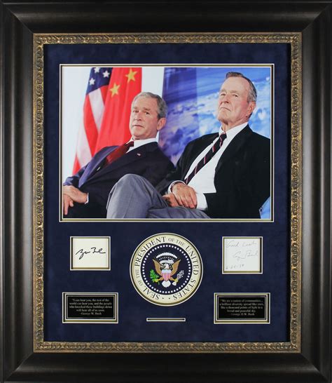 Lot Detail George Hw Bush Sr And George W Bush Jr Dual Signed