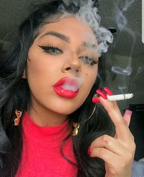 Pin On Red Lips And Smoking