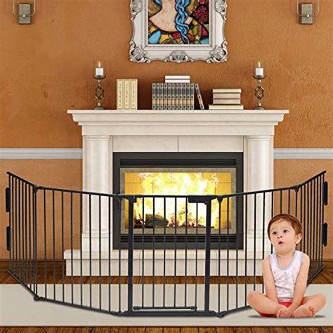 Wholesale Hansosen Fireplace Fence Panel Baby Safety Fence Hearth Gate