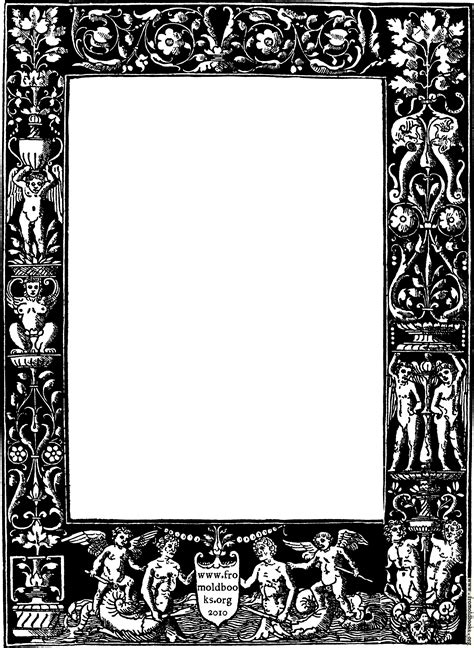 Fobo Ornate Border From 1878 Title Page Black Version