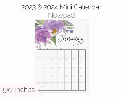 Calendar 2023 5x7 Get Latest 2023 News Update