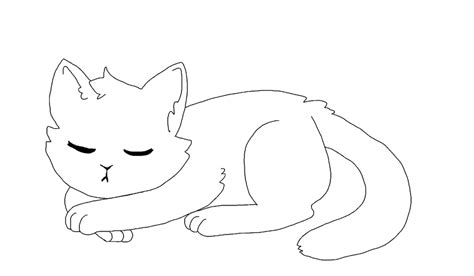 Free To Use Sleeping Cat Base Ms Friendly By Gumekande On Deviantart