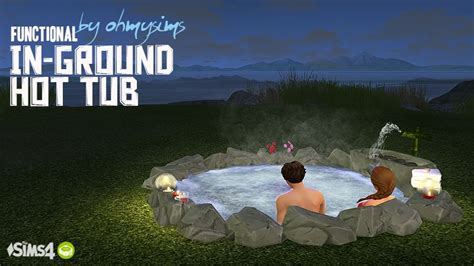 Functional In Ground Hot Tub Finally I Converted My Favorite Ts3 Hot Tub Into Functional Ts4