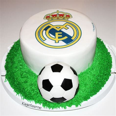 Real Madrid Kage Fødselsdagskage Real Madrid Cake Soccer Cake