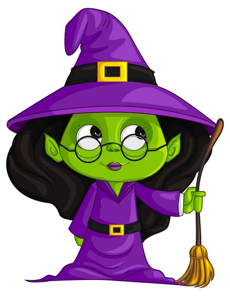 Green Witch Cartoon