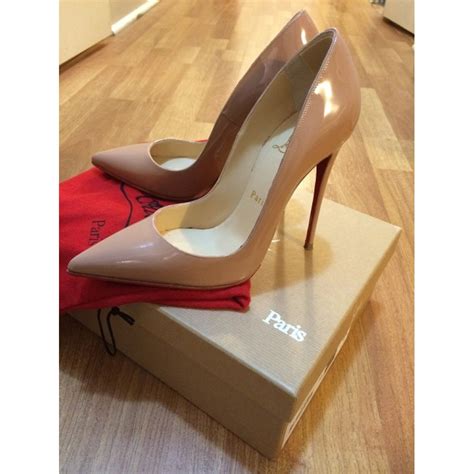 Christian Louboutin So Kate Patent Leather Pumps Nude In Beige My Xxx