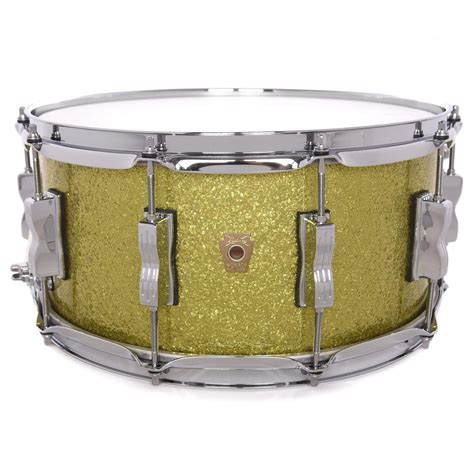 Ludwig 65x14 Classic Maple Snare Drum Olive Sparkle Chicago Music