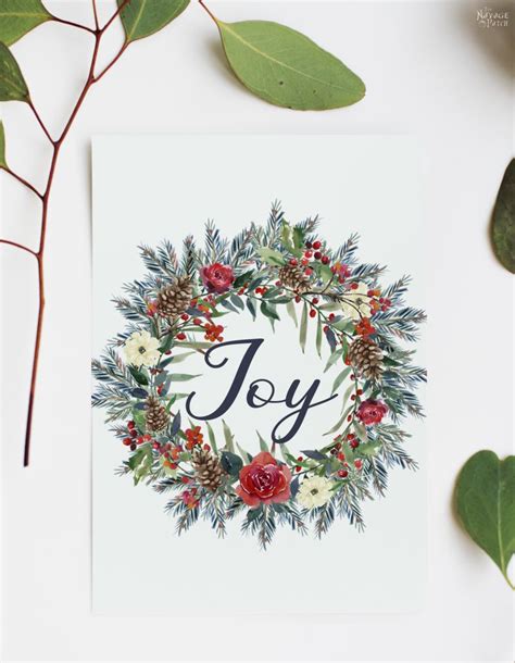 Beautiful Free Watercolor Christmas Printables The Navage Patch