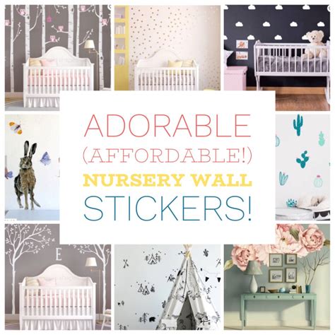 9 Gorgeous Budget Friendly Nursery Wall Stickers