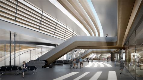 Zaha Hadid Architects Unveils Plans For High Speed Train Station In