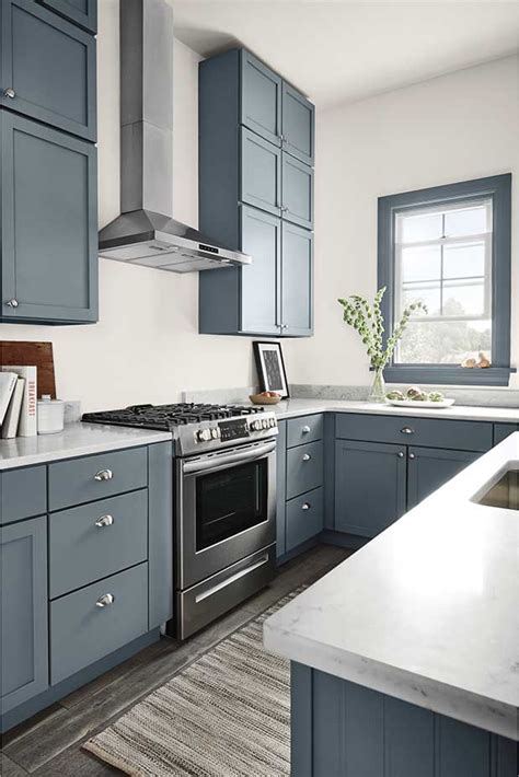 Slate Colored Kitchen Cabinets 23 Gorgeous Blue Kitchen Cabinet Ideas