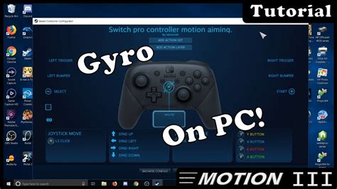 Tutorial How To Use Your Switch Pro Controllers Gyro On Pc Youtube