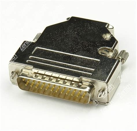 D Sub 25 Pin Db25 Plug Male Solid Pins Module Removable Metal Shell In Connectors From