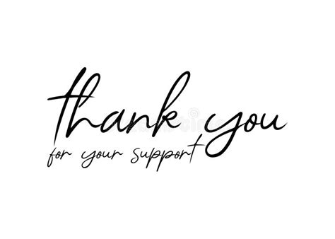 Thank You Your Support Stock Illustrations 210 Thank You Your Support