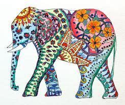 elephant drawing colorful - Buscar con Google | Elephant tattoos, Colorful elephant, Colorful ...