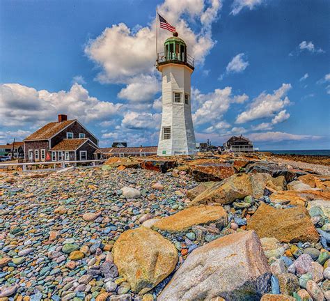 Clouds At Scituate Lighthouse Photograph By Brian Maclean Fine Art
