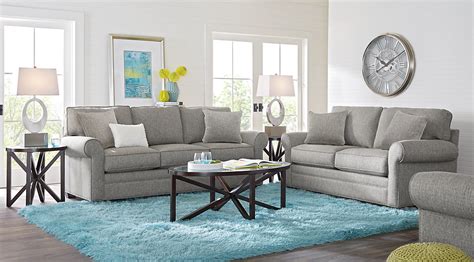 Blue Brown And Gray Living Room Furniture And Decorating Ideas