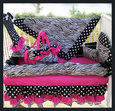 Searches related to hot pink zebra bedding sets. HOT PINK BLACK ZEBRA POLKA DOTS Crib Bedding Set