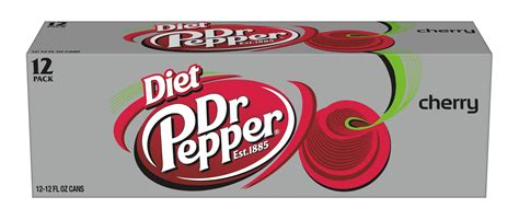 Dr Pepper Diet Cherry Soda 12 Oz 12 Cans Soda Soft