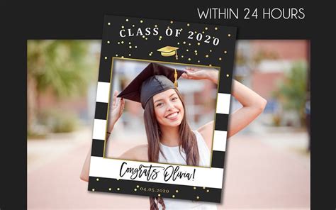 Graduation Photo Booth Frame Graduation Party Photo Prop Etsy