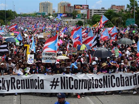 Puerto Rico Movement Forces Out Governor Cancel The Debt Socialist
