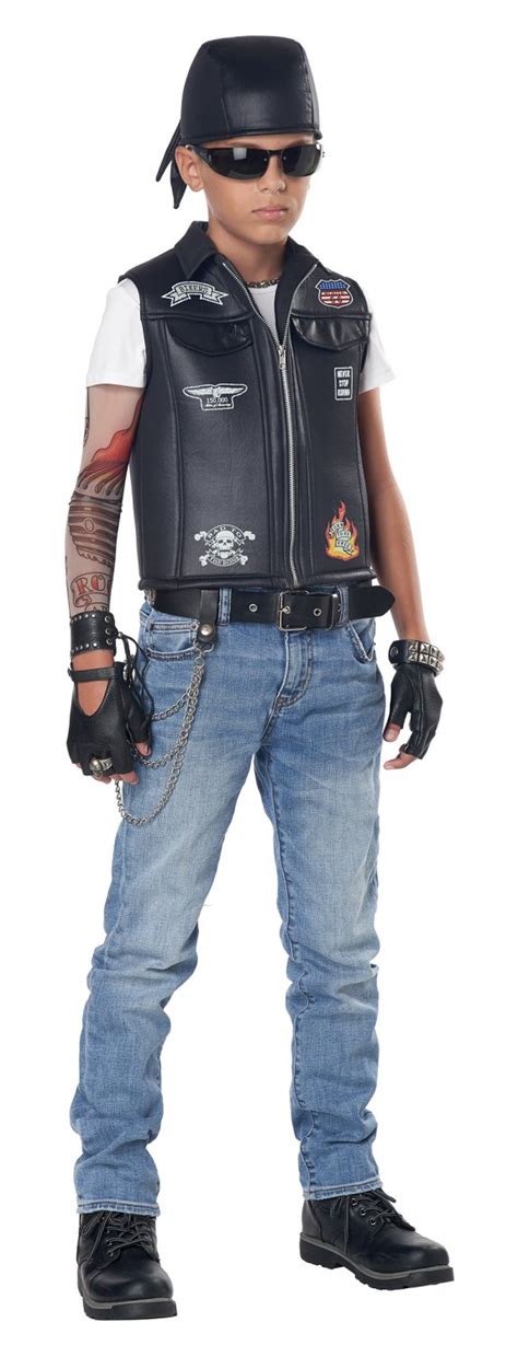Size Large 00492 Harley Davidson Cool Kid Biker Vest Child Costume