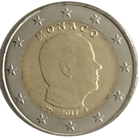 2 Euro Monaco 2017 Principe Alberto Ii 2017 Euro Commemorativi