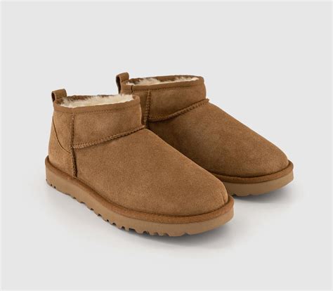 Ugg Classic Ultra Mini Boots Chestnut Womens Ankle Boots