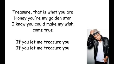 Treasure Bruno Mars Lyrics Youtube