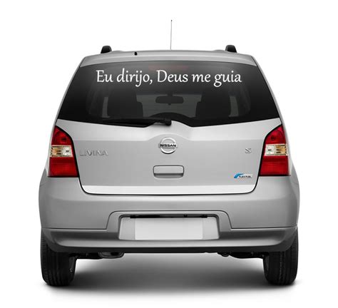 Adesivo De Parede Frase Carro Eu Dirijo Deus Me Guia Elo7