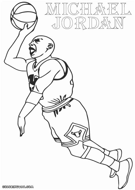 Picture of basketball player for coloring. 24 Michaels Coloring Books in 2020 | Coloring books, Kids ...
