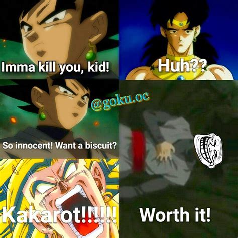 Do you like seeing a short bald man get killed over and over again? Goku Black Meme!! 😂 | DragonBallZ Amino